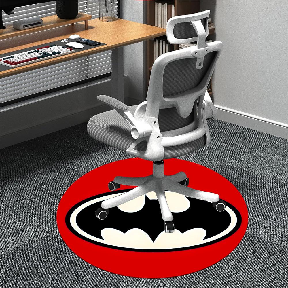 

1pc Batman Symbol Chair Carpet for Office, Non-slip, Soft and Durable Office Rug, Perfect for Office yy251226020 80cm by 80cm