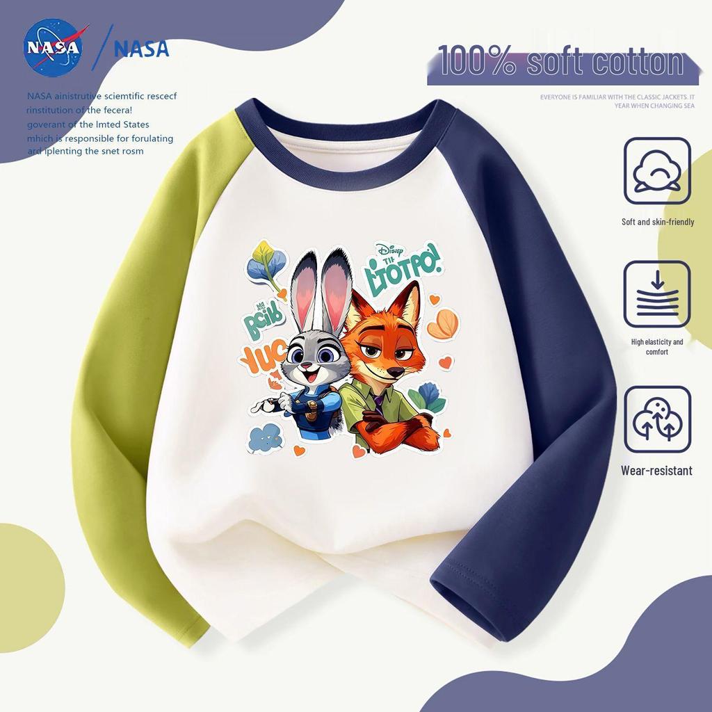 NASA Cartoon Handsome Nick & Cute Judy Patchwork Long Sleeve for Kids