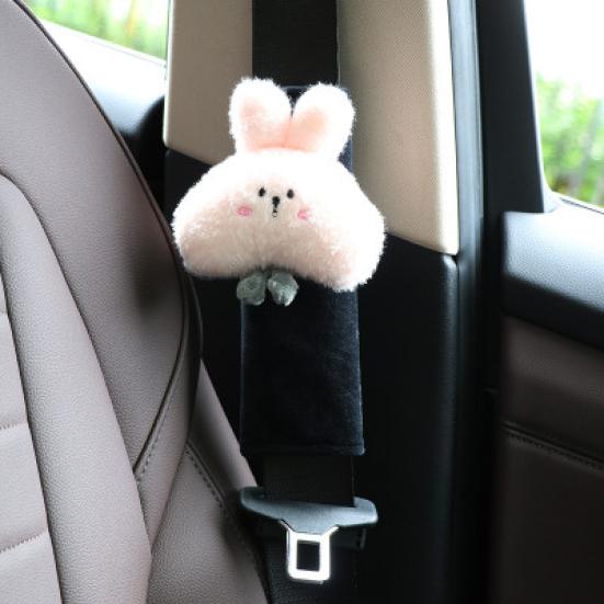 Headrest Pillow Detachable Comfortable Rabbit Shape Car Neck Waist Shoulder Protective