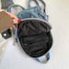 Bolso de Pecho de Mezclilla Gran Capacidad Bolso Cruzado para Mujer Viajero Múltiples Compartimentos Mochila de Estrella de Cinco Puntas