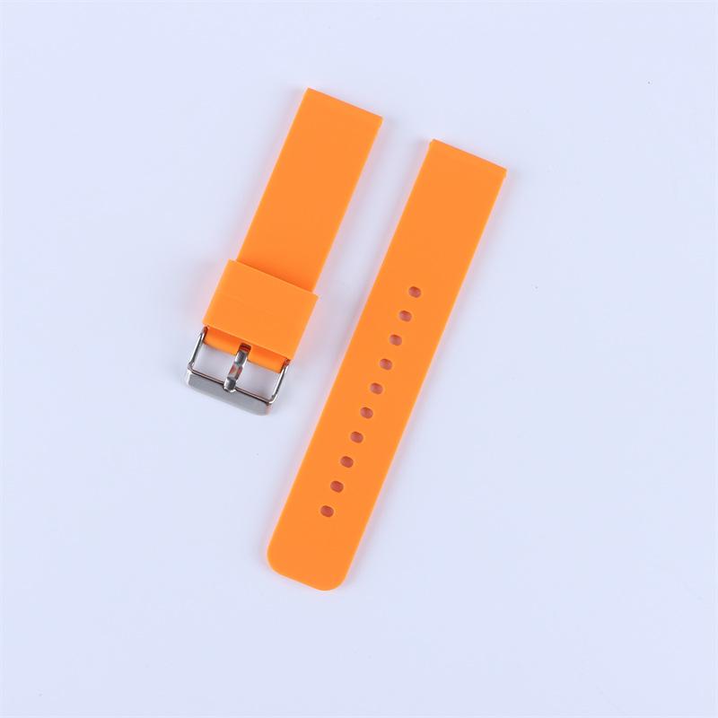 Bracelet de montre intelligente étanche en silicone multicolore Bracelet de montre de sport de couleur unie Bracelet avec connecteur