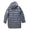 DUVETICA Navy Nylon Long Down Coat coat 44 NavyUsed