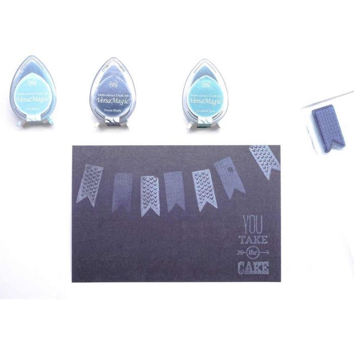 Mini encreur - Texture craie - Effet pastel - Feuilles de thé - VersaMagic - Tsukineko