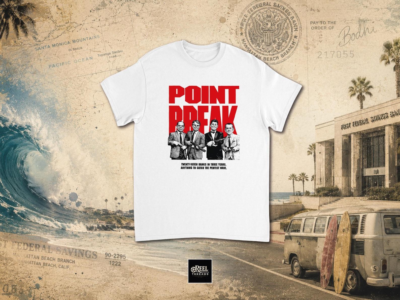 T shirt | Point Break Movie T shirt | Ex-Presidents Vintage Tee | 90s Surf Action Movie | Keanu Reeves | Patrick Swayze | Point Break shirt XL