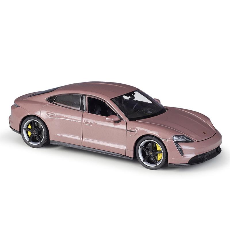 Welly 1/24 Porsche Taycan Turbo S Alloy Car Model Diecasts Metal Toy Sports Car Model High Simulation Collection Childrens Gifts