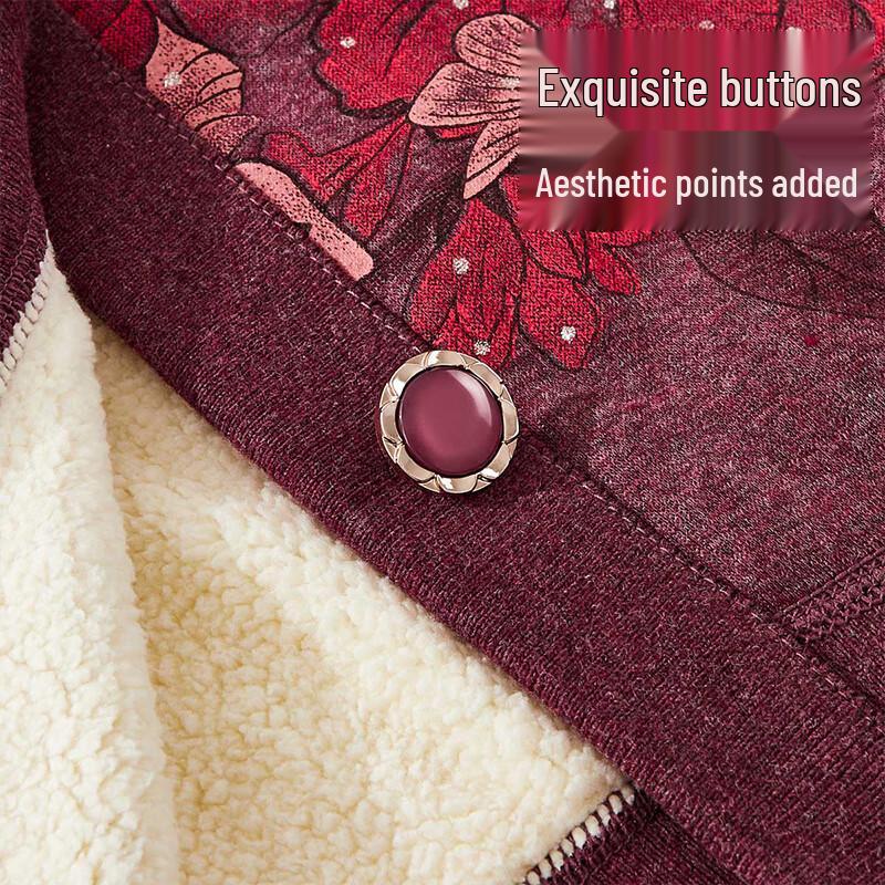 Langsha Women's Fleece Lined Warm Cardigan