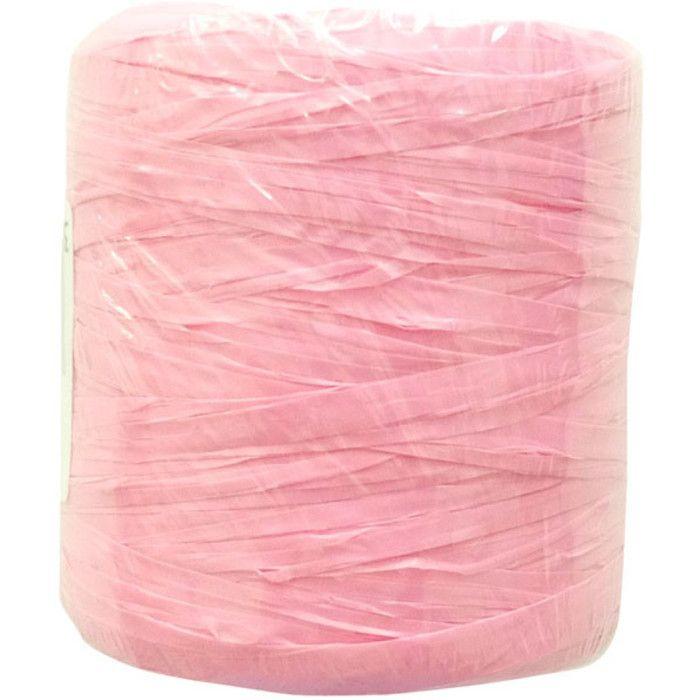 Raphia synthétique Rose 125 g