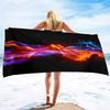 Fire Flames Super Soft Beach Quick-Drying Bath Towel Unisex Large Absorbent Towel Blanket for Outdoor Travel Camping Yoga