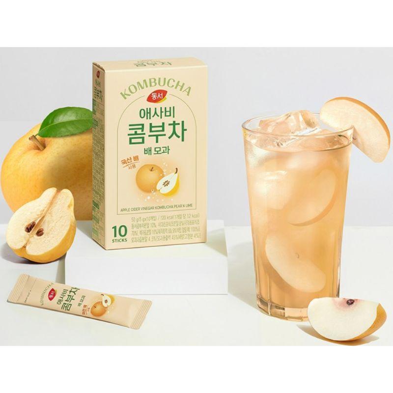 Kombucha Tea Powder Stick Pear Quince Flavor 5g x 30 Sachets Korean Traditional Fruit Tea