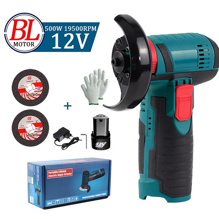 Rechargeable Mini Lithium Angle Grinder - Handheld Electric Polisher and Cutter