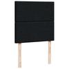 Ottoman Bed with Mattresses & LEDs Black 160x200 Cm Fabric