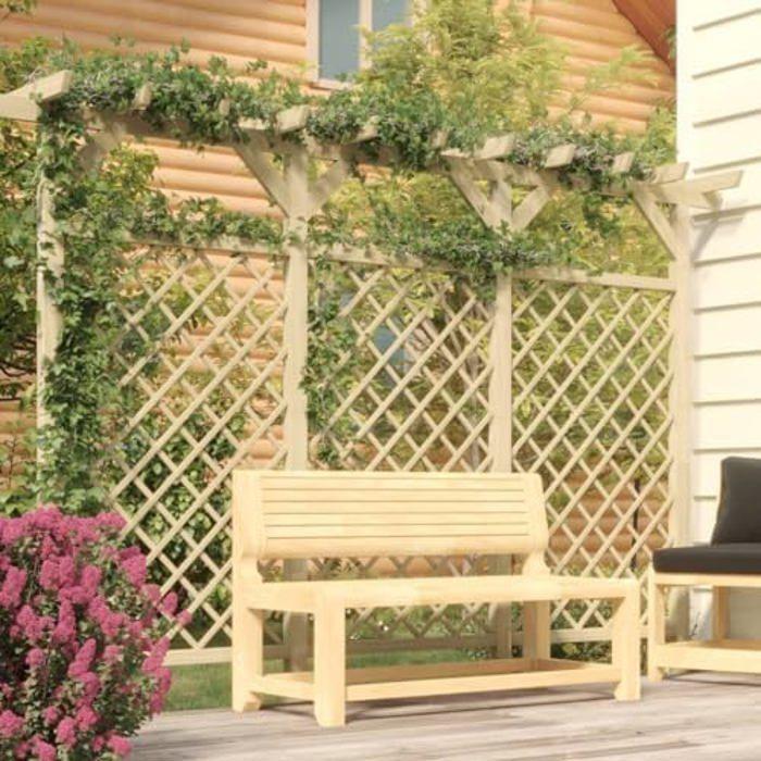 Mesh Fence - vidaXL - 300 X 50 X 200 Cm - Impregnated Pine Wood - Privacy and Security - Elegant Design