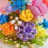 Creative Sea Of Flower Valentine's Day Rose Violet Building Block Home Decor Anime Creative Gift Toy 1095pcs