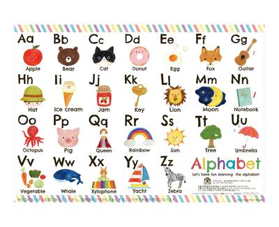 [Itoma Miki] Bath Poster - Cute Illustrations Like Something Out of a Picture Book - A3 Size - Waterproof - Educational - Learn In the Bath - Made In