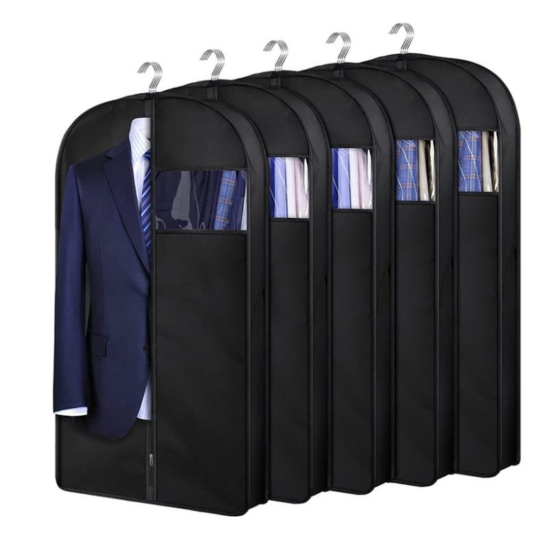2025 1pc Dustproof Clothing Covers Waterproof Clothes Dust Cover Coat Suit Dress Protector Hanging Garment Bags Closet Organizer