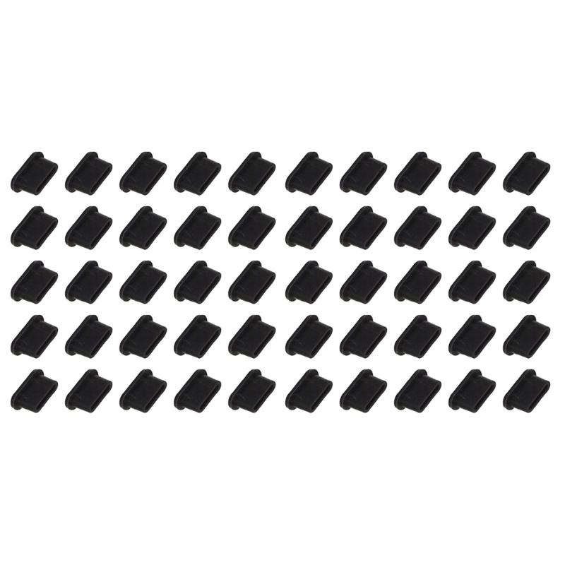 Silicone USB C Dust Cover Type-C Dust Plugs Phone Charging Port Protector Cover 50Pcs Universal Type C Anti Dust Caps