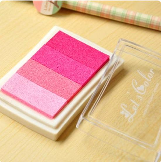 Stamp Companion: 4-Color Gradient Inkpad for DIY Journaling, Choose from 6 Color Series