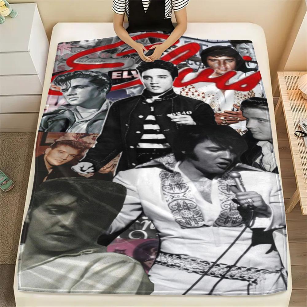 1PC Rock Music Superstar Print FlAannel Blanket, High Quality Comfortable for All Seasons, Home Decor, Warmth and Comfort