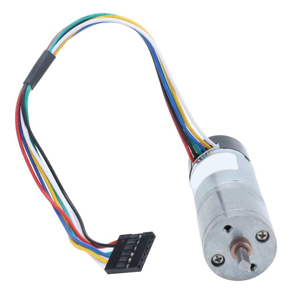 Dustproof DC Geared Motor Zinc Alloy Encoder Gear Motor Durable Metal Gearmotor  For Robot Model