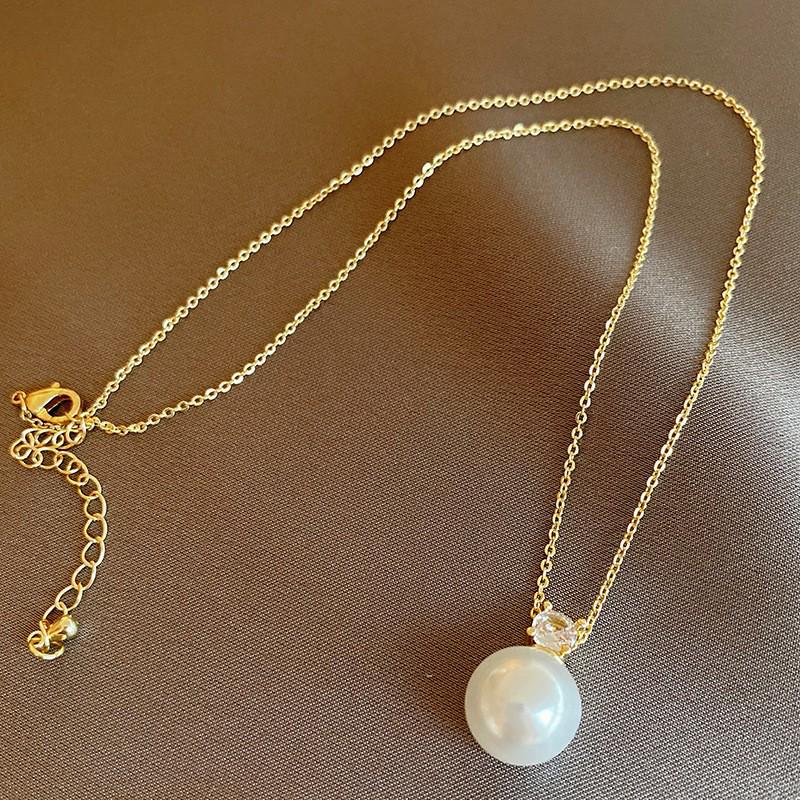 Goldbarren Bohnen Halskette - Edelstahl, Nischendesign, Schlichte Schlüsselbeinkette, Vielseitiger Modeschmuck