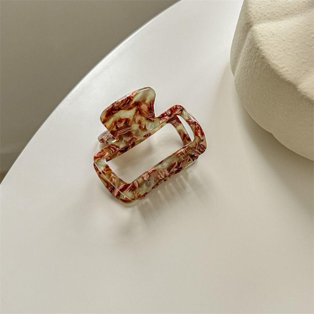 Haar-Greifklammer Acetat-Haarspangen Essigsäure Quadratische Haarspangen Retro Mini-Haarklammer Kopfschmuck