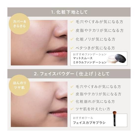 ETVOS Night Mineral Foundation 5g (Makeup Base, Face Powder, Gloss, Sebum Absorption, Prevents Crumbling, Allows You To Sleep with It On, Sensitive