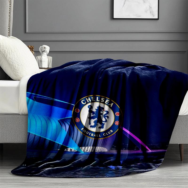 Chelsea F.C Print Blanket - Soft & Comfortable, for Bedroom, Travel, Sofa, Home Decoration - Birthday Christmas Gift for Friend