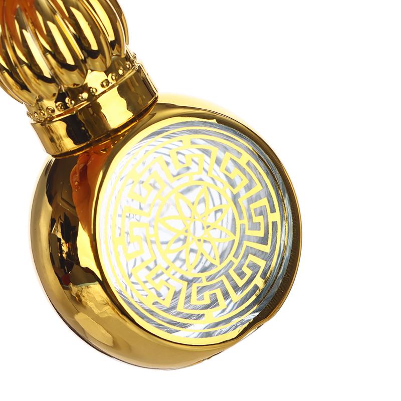 10Ml Portable Essential Oil Roller Bottle Gold Crown Shape Perfume Bottles