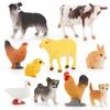 Farm Animal Sheep And Rabbits Pvc Figures Collection With Durable Material For Kids Playrooms And Classroom Use