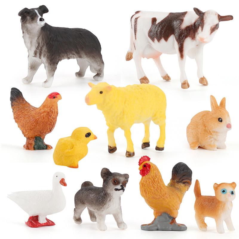 Farm Animal Sheep And Rabbits Pvc Figures Collection With Durable Material For Kids Playrooms And Classroom Use