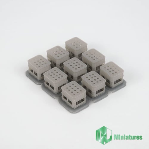 MJ Miniatures 1/35 Diorama Accessory Resin Bottle Case (9 pieces) Resin Kit MJEZ35022