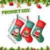 3Pcs Xmas Sock Kit Ornaments Xmas Stockings Christmas Decorative Stocking for Xmas Tree Restaurant Bedroom Family Holiday