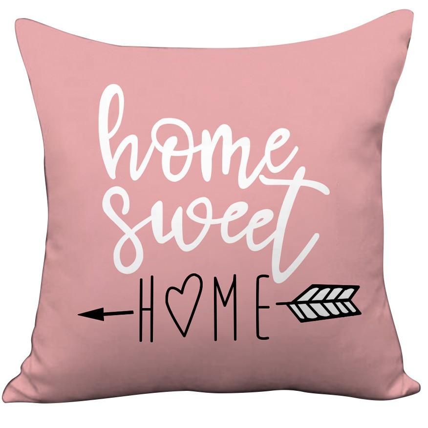 Modern Simple Nordic Style Plush Sofa Pillowcase Small Flower Letter Print Ins Macaron Color Pillowcase