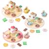 Children'S Simulation Play House Afternoon Tea Dessert Cake Sales Teapot Tea Set Baby Early Education Wooden Toys