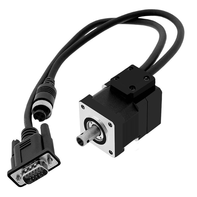Hollow Shaft Closed-Loop Servo Stepper Motor with Double Output and Encoder (Sizes: 20/28/35/42/57)