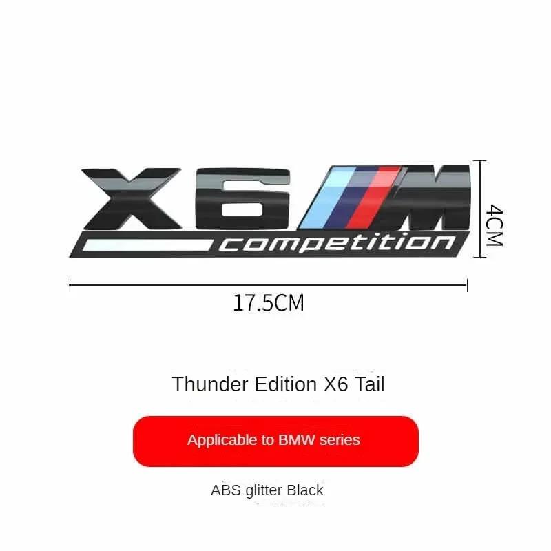 BMW M Series Thunder Edition Car Trunk Badge Emblem Sticker Compatible with 1M 2M 3M 4M 5M 6M 7M 8x1M X2M X3M X4M X5M X6M X7M X5 fsdf08