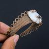 Moonstone Gemstone Pure Copper Wire Wrapped Handmade Cuff/ Bangle Jewelry For Christmas Gift