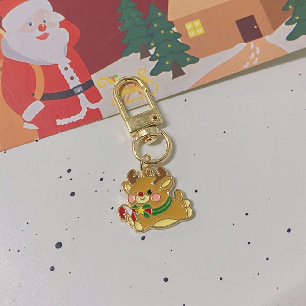

Лось Крисс Крингл Рождественский Брелок Чулок Снеговик Подвеска-Олень для Сумки Подвесной Аксессуар Reindeer
