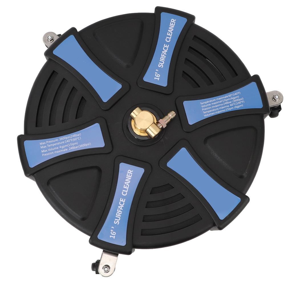 3600 Psi Power Washer Pounder, 16 Inch Circular Cleaning Deck, Ideal for Butt Pad , Stainless Steel, Abs,