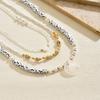 Shell Beaded Necklace Sweater Accessories Women's Multi-layer Stacked Wear Personalized Love Pearl Clavicle Chain