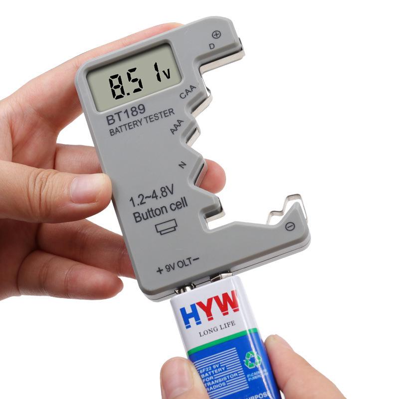 Portable Digital LCD Battery Voltage Tester