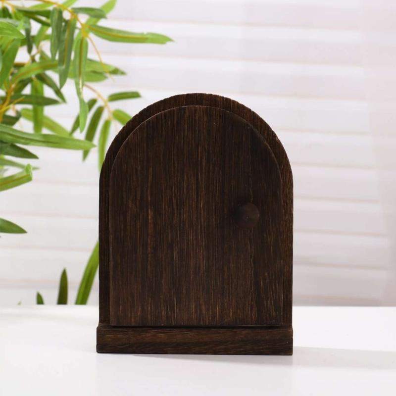 Dustproof Electrical Outlet Cover Wooden Switches Plate Protectors Universals Fit for Home Decoration
