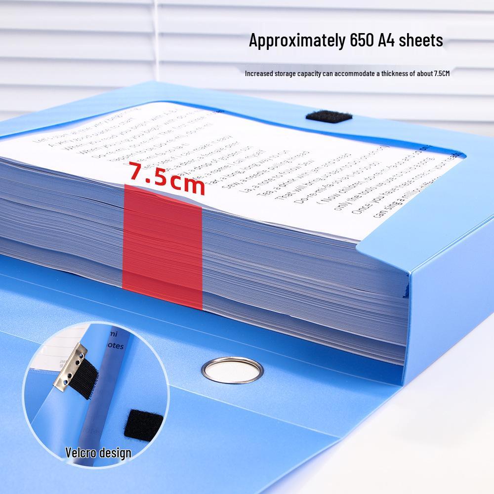 Durable Blue A4 Plastic File Box