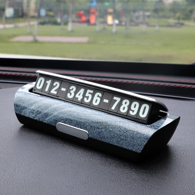 Temporary Parking Signs For Cars, Moving Car Numbers, Car Phones, Moving Car Plates, Personalized And Creative Interior Decorati
