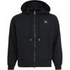 Stella McCartney Giacca da Donna con Cappuccio e Zip Intera, Tinta Unita, Ampia, Confortevole, Maniche Lunghe, Giacca Nera JF6337