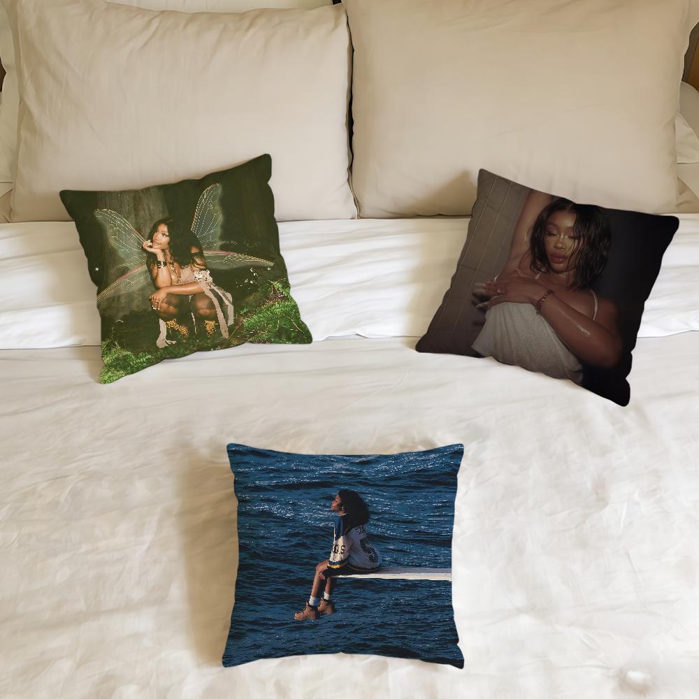 S-Sza Lana SOS Singer cushion cover Home Office Birthday Anniversary Gifts Soft Skin Friendly Cushion Cover