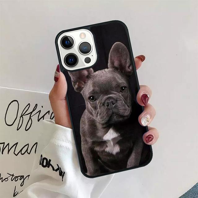 

Black French Bulldog Dog Phone Case Cover For iPhone 17 Air 15 16 14 13 12 Pro Max 11 Pro Max Plus Coque Shell iPhone 15plus