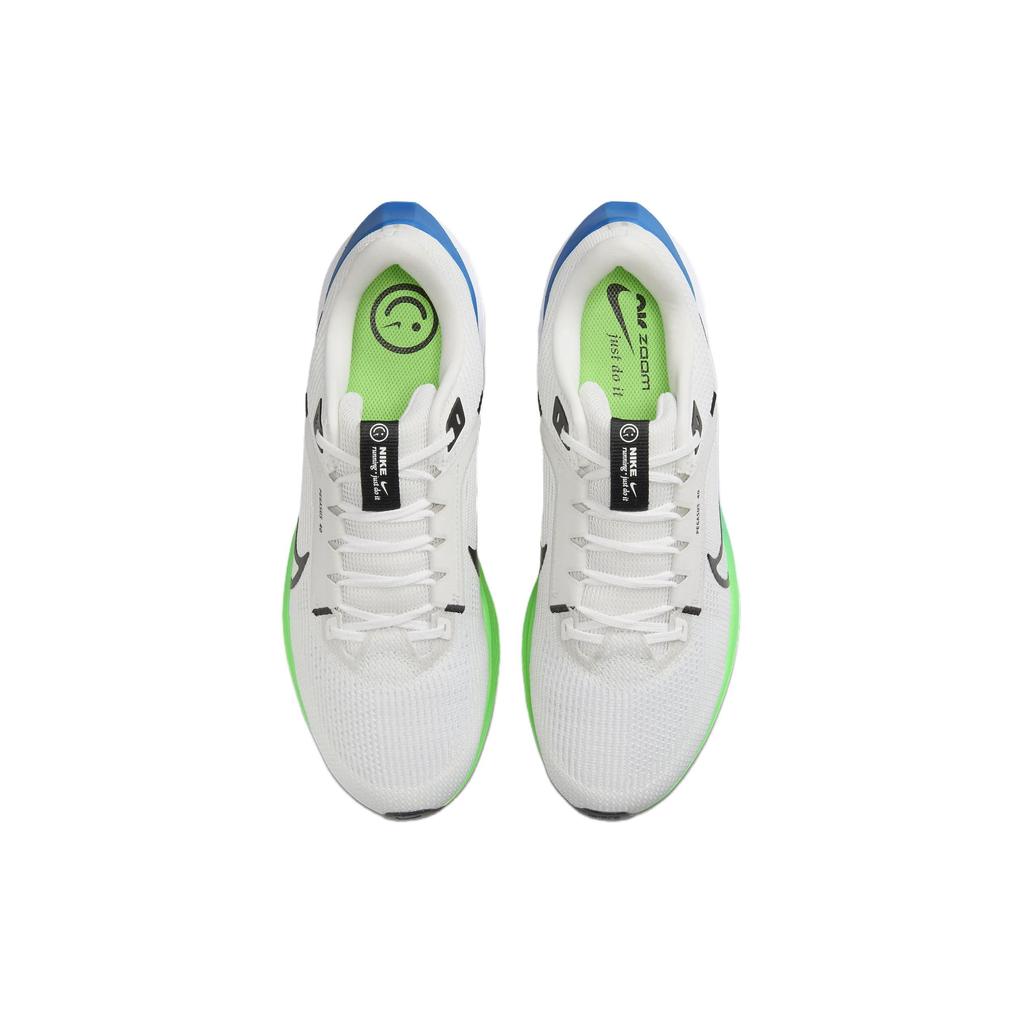 Nike Air Zoom Pegasus 40 Platinum Tint Groen Streep Heren Sneakers Wit Zwart DV3853-006