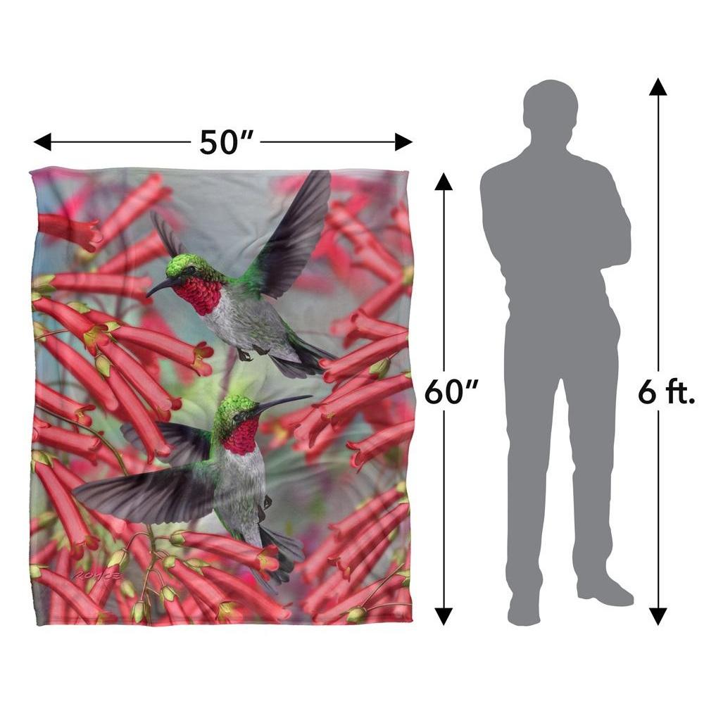 Royce McClure Silky Hummingbird Supersoft Blanket
