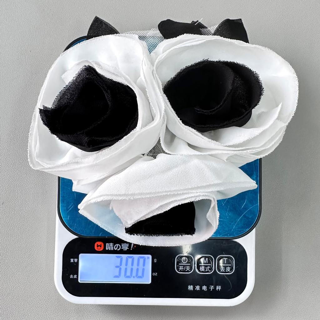 Black And White Color Scheme Handmade Diy Flower Accessories Headgear Accessories Wedding Dress Decoration Corsage Cloth Stickers Accessories